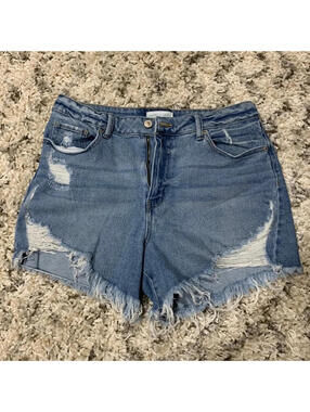 Happily Grey Distressed Jean Shorts - Size 13
